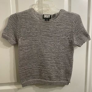 Women’s DKNY Vintage knit top size Petite Small Stretchy